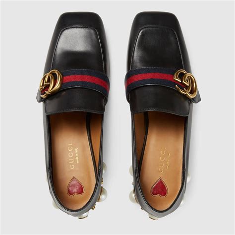 gucci healed loafers|Gucci fur loafers women's.